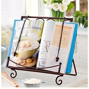 Southern Living Napa Cast Iron Easel Cookbook Stand Modern Farmhouse